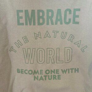 RARE Official National Geographic Hoodie Sweatshirt, Mint Green, Size Small